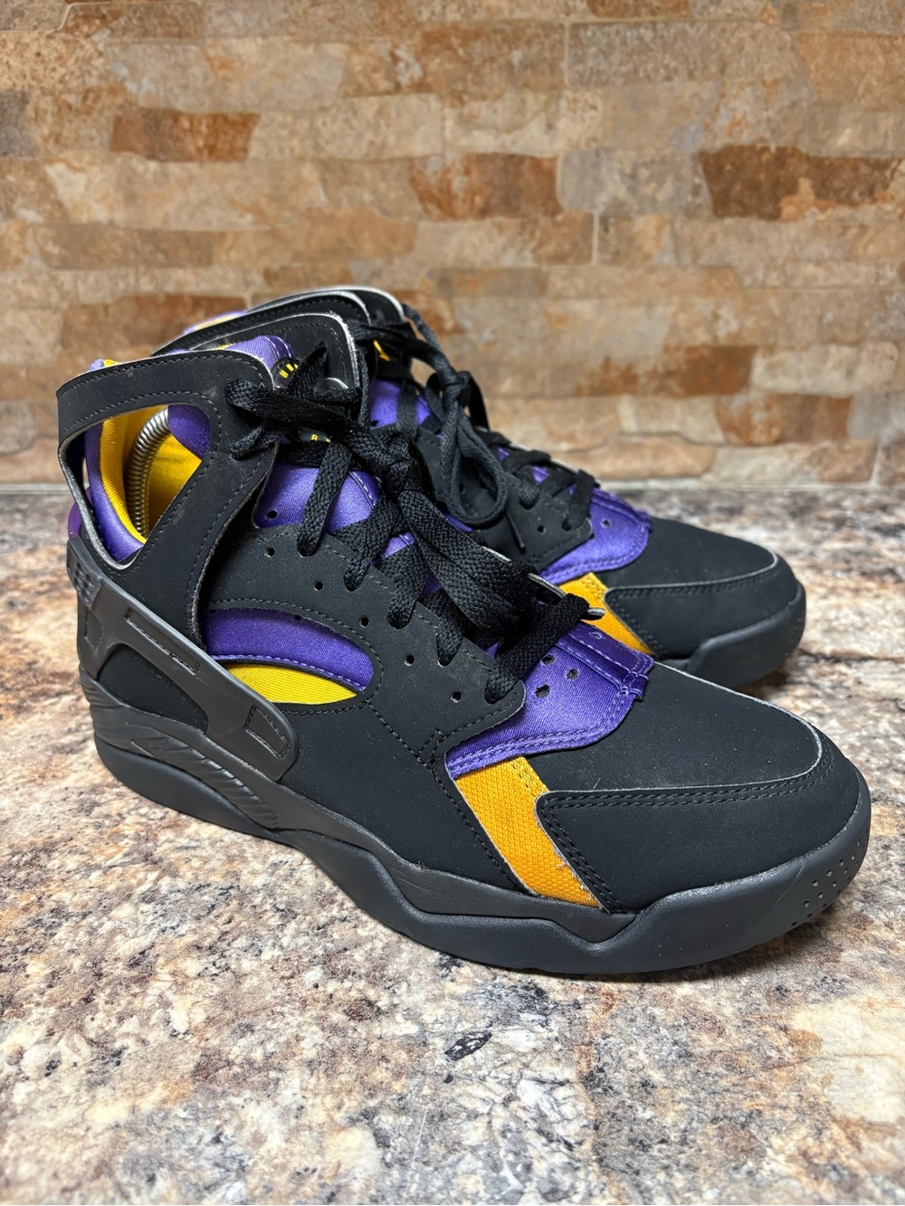Nike Air Flight Huarache Lakers Away Kobe FD0188 001 Men Size 8
